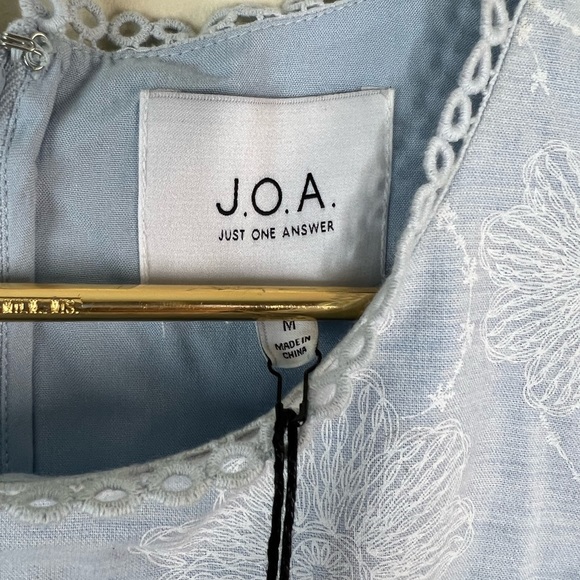 J.O.A. Blue Floral Dress, Medium - Picture 5 of 6